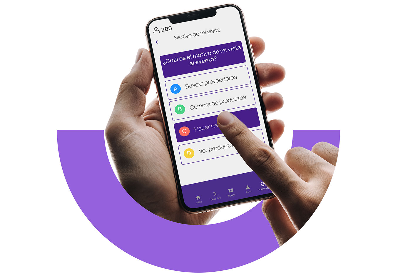 Participación de la audiencia en tiempo real desde la App